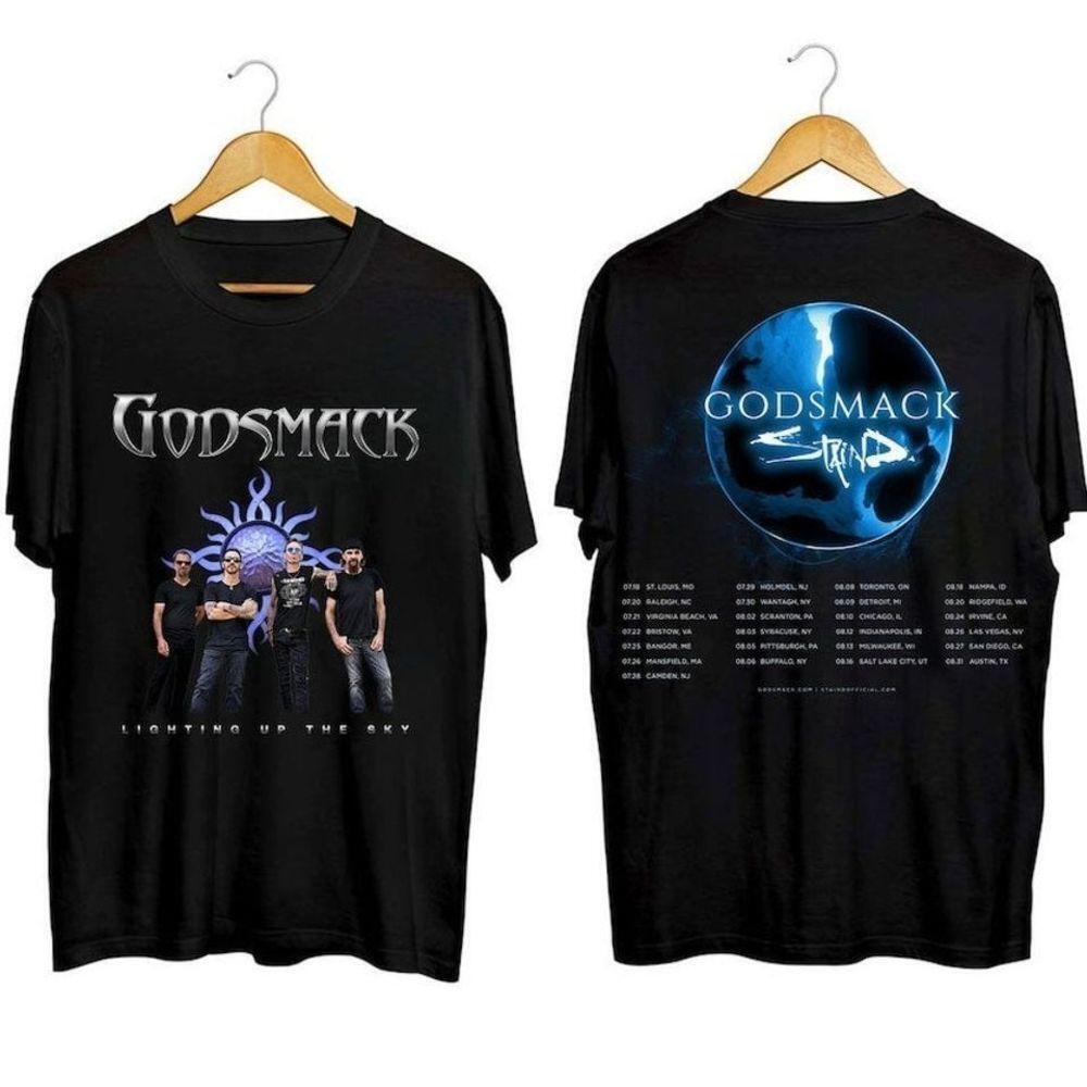 Godsmack With Staind  Tour 2 Sided Retro Music Tee T-Shirt